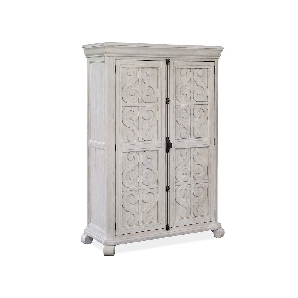 Magnussen Home Bronwyn Alabaster Armoire - 48''W x 20''D x 71''H