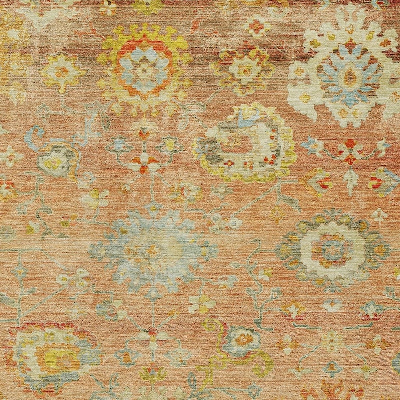HomeRoots Floral Traditional Rectangle Outdoor Rug
