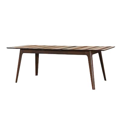 Fargo DT7 Extendable Multi-Colored Tonal Striped Dining Table