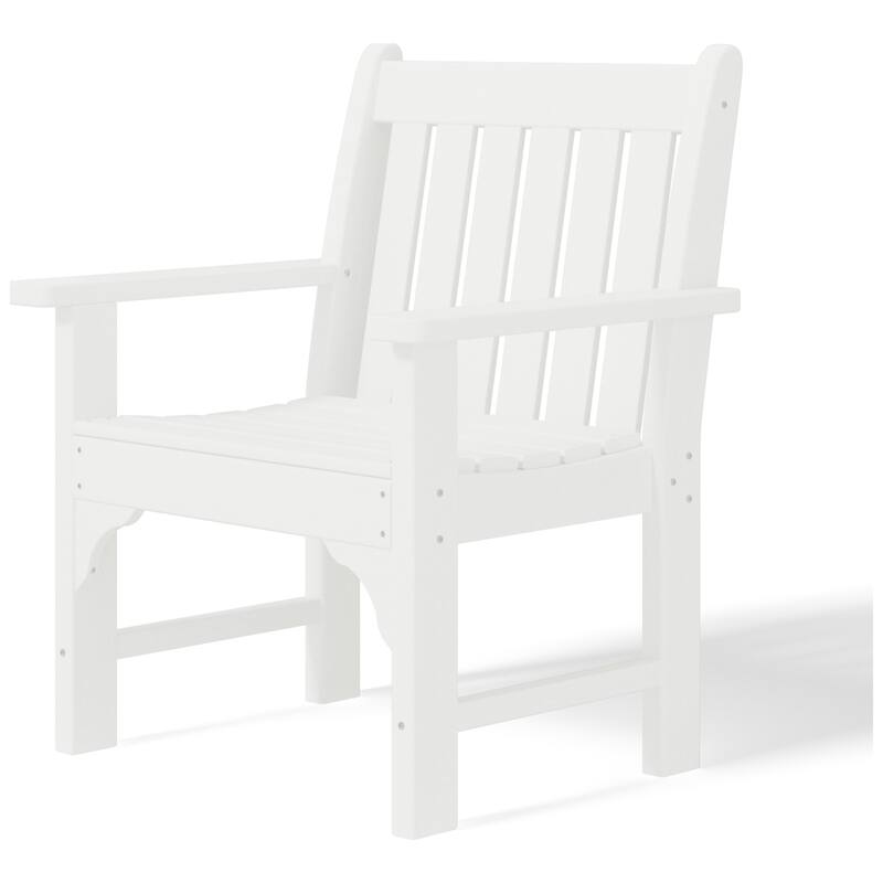 Polytrends Laguna Outdoor Patio Garden Arm Chair Set with Side Table