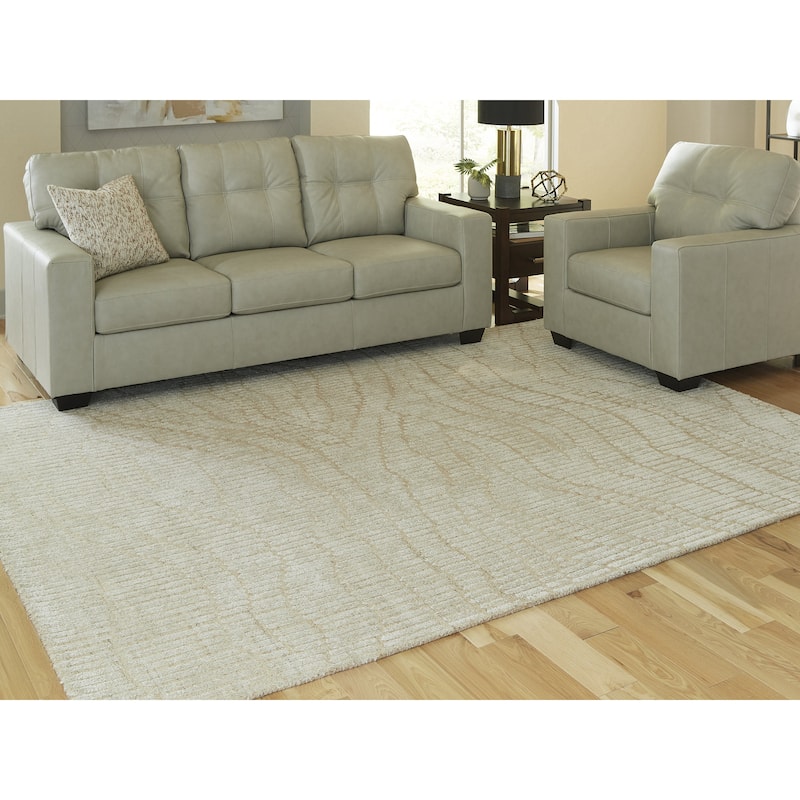 Signature Design by Ashley Jaseena Beige/Tan Area Rug - 92" W x 120" D x 0.28" H