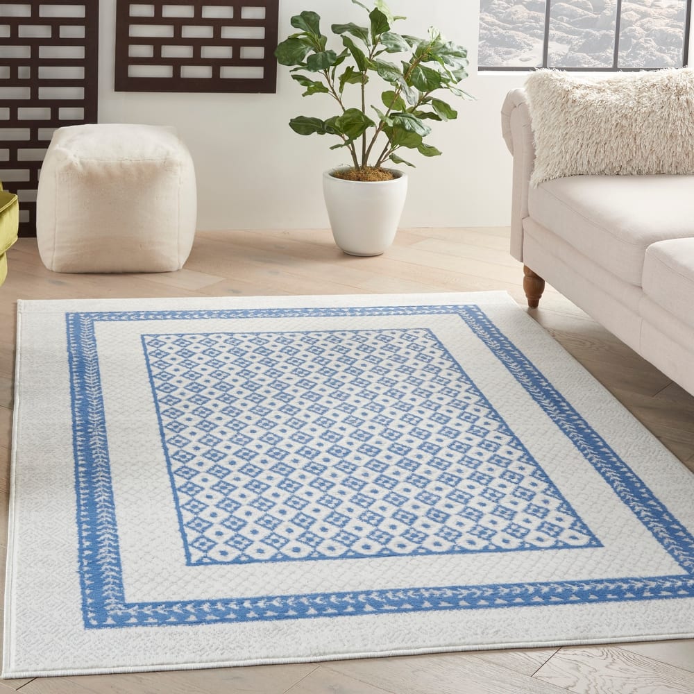 Nourison Whimsicle Geometric Moroccan Bordered Area Rug