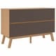 preview thumbnail 5 of 3, vidaXL Drawer Cabinet OLDEN White and Brown Solid Wood Pine