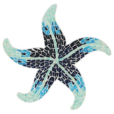 Sea Star Mosaic Plaque