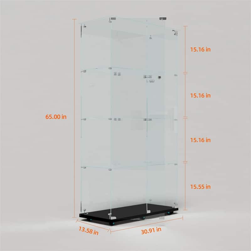 Tempered Glass Display Cabinet,Storage Cabinet,File Cabinet,with LED