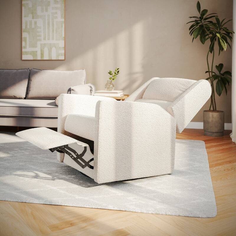 Manual Rocking Recliner-270° Swivel and USB/USB-C Charging Ports