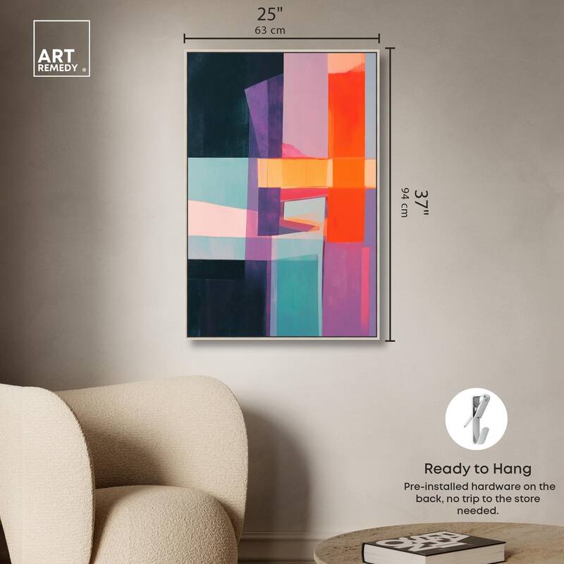 Color Blocks II Canvas by Art Remedy