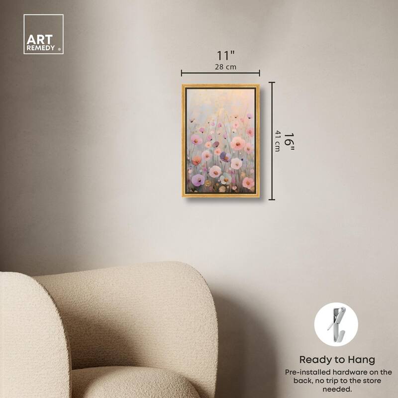 Tiny Blooms II Canvas by Art Remedy