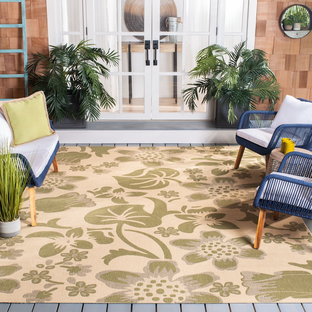 SAFAVIEH Courtyard Dobrinka Indoor/ Outdoor Waterproof Patio Backyard Rug