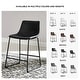 preview thumbnail 6 of 13, Signature Design by Ashley Centiar Black Bar Stool (Set of 2)