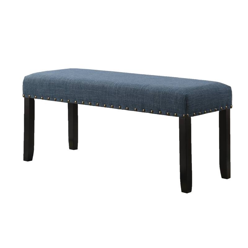 Dining Bench with Nailhead Trim