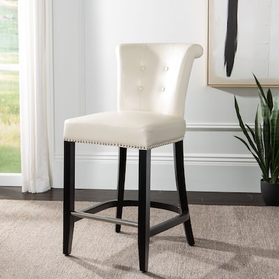 SAFAVIEH Addo Flat Cream Ring Counterstool - 19.6" x 24.2" x 39.8"