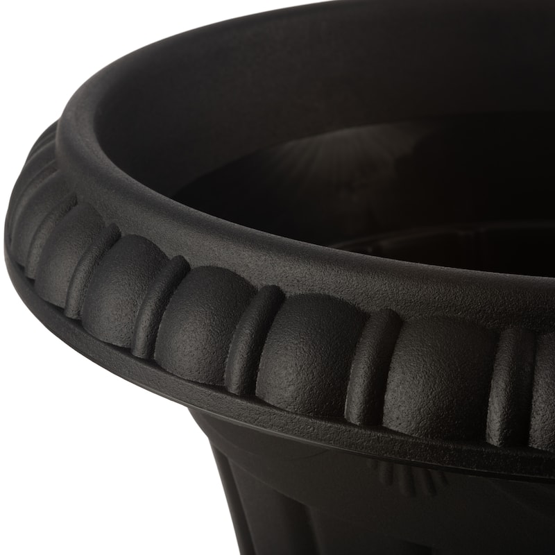 Pure Garden 16x18-Inch Outdoor Planter 2-Pack - Plastic Urn Planters