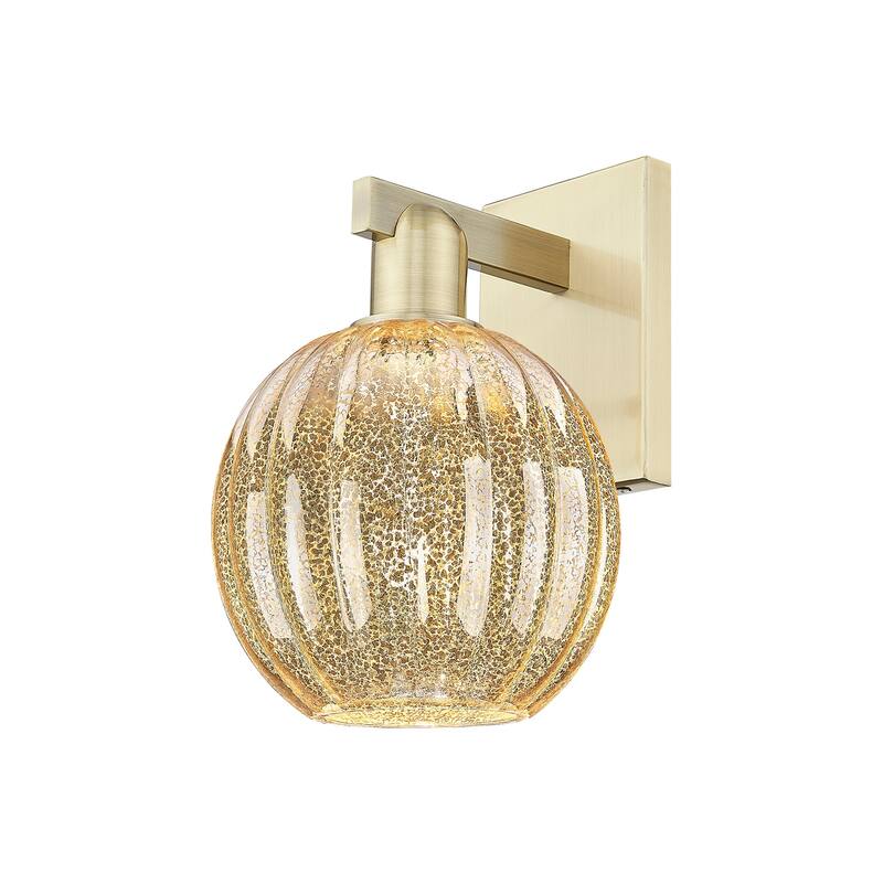 Innovations Lighting 716-1W-12-7 Preston Sconce Preston 12" Tall Wall - Antique Brass / Mercury
