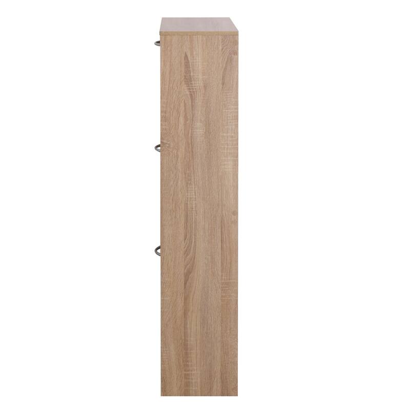 23.6 in.W 3-Tier Wood Shoe Storage Cabinet Organizer for Entryway