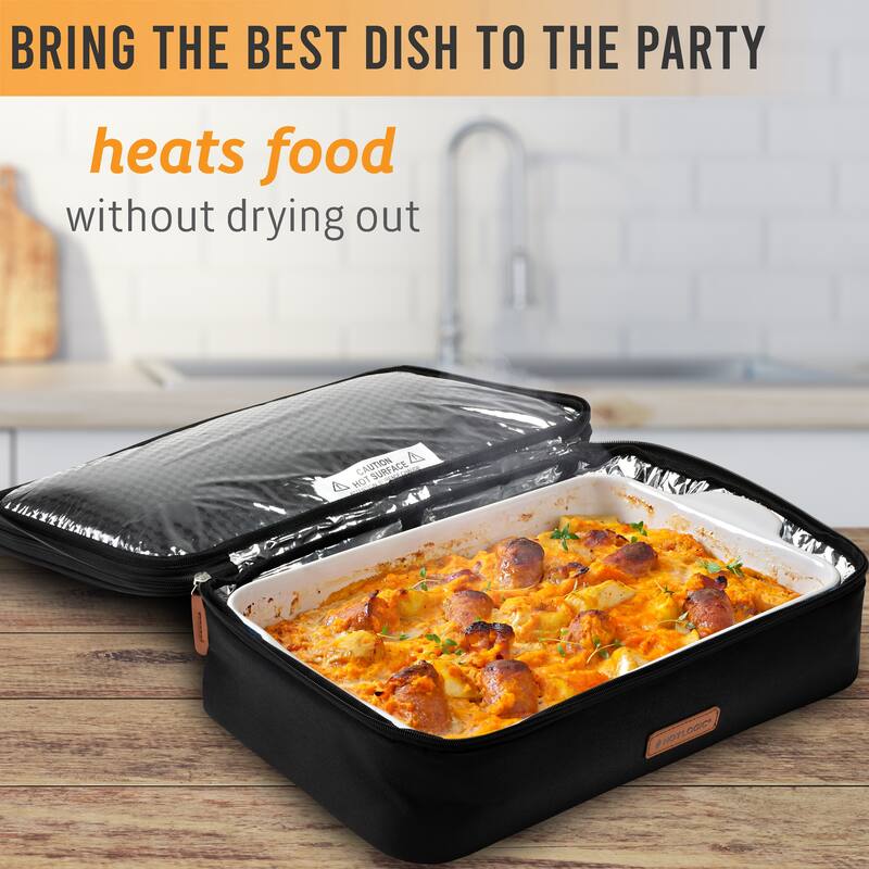 HOTLOGIC Portable Casserole Expandable Max Oven XP, Black