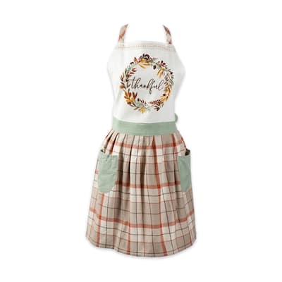 DII Thanksgiving Thankful Autum, Fall Leaves, Apron