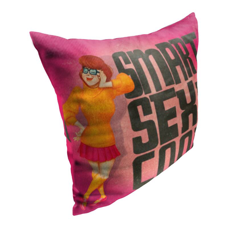 Warner Brothers Scooby Doo Nerds Cool 18 Inch Throw Pillow