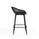 preview thumbnail 14 of 14, Jamesdar Kurv Mid-Century Modern Low-Back Counter Stool, Set of 2, Indoor/Outdoor - Set of 2