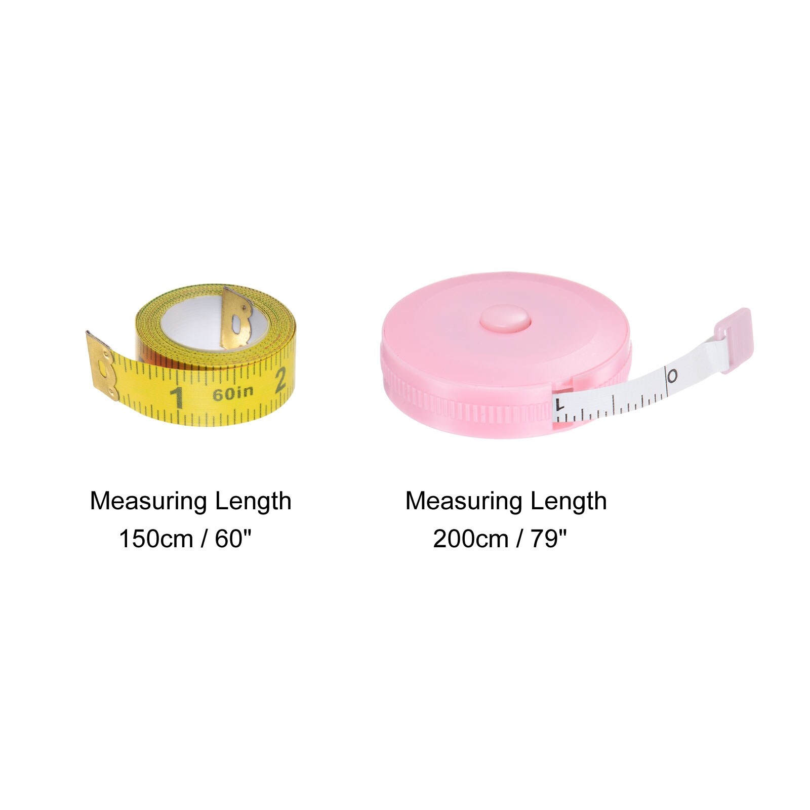 Pink Centimeter Tape Measure On Blue Stock Photo 1871371009