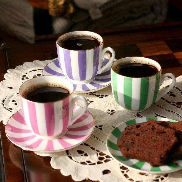 Imperial Porcelain Factory Yes And No Bone China Coffee Cup W Saucer Overstock 32418792