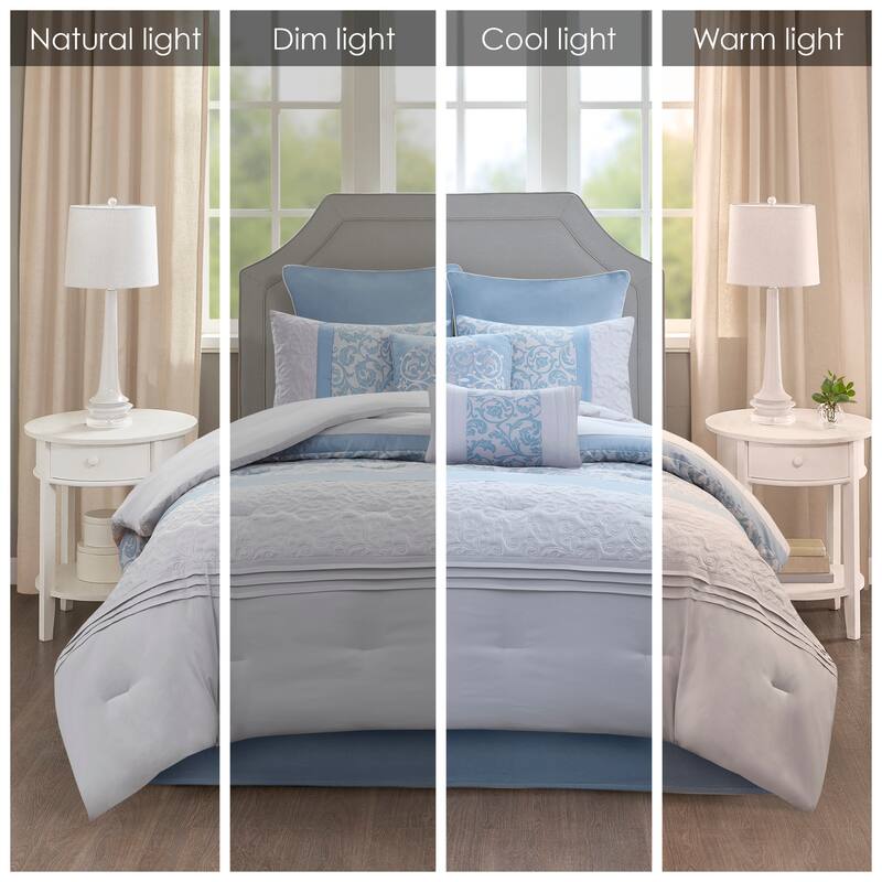 510 Design Lynda Embroidered 8 Piece Comforter Set