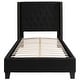 preview thumbnail 70 of 93, Tufted Upholstered Nailhead Trim Platform Bed