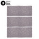 preview thumbnail 4 of 3, Bathroom Rugs - 58x24-Inch Bathroom Runner Set - Absorbent High-Pile Chenille Memory Foam Bath Mats by Lavish Home (Gray)