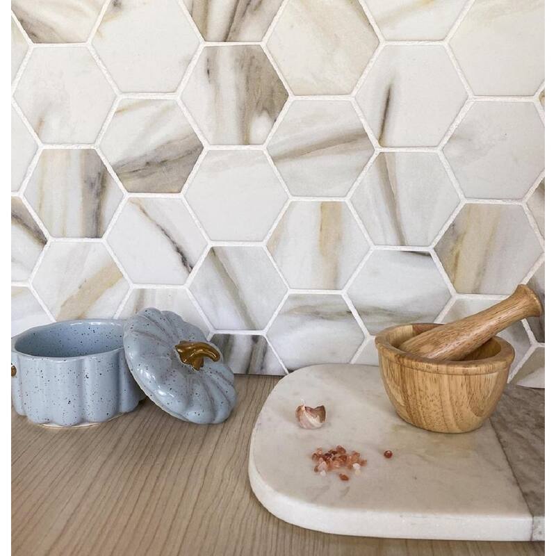Apollo tile 10" x 12" Aloha Matte Beige Recycled Glass Tile (8.29 sq ft/case) - 10 Pack