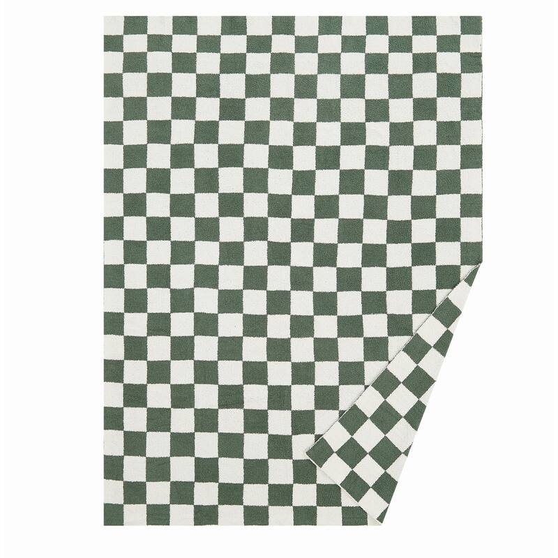 Truly Soft Cozy Checkerboard Reversible 50x70 Throw