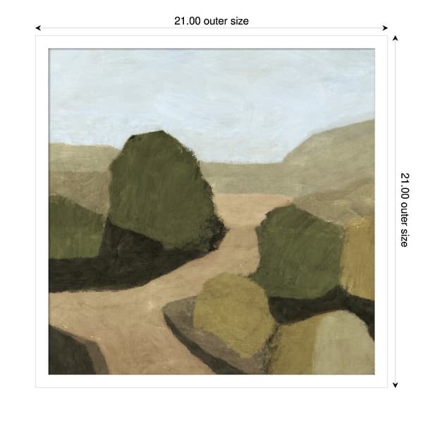dimension image slide 15 of 18, Paysage 1 by Dan Hobday Wood Framed Wall Art Print