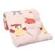 preview thumbnail 1 of 3, Lambs & Ivy Little Woodland Animals Luxury Minky and Sherpa Baby Blanket