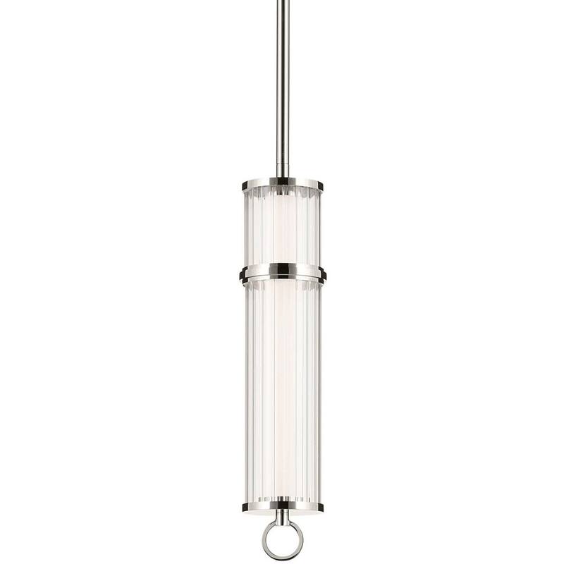Kichler 52755LED Riven 5" Wide LED Mini Pendant - Polished Nickel