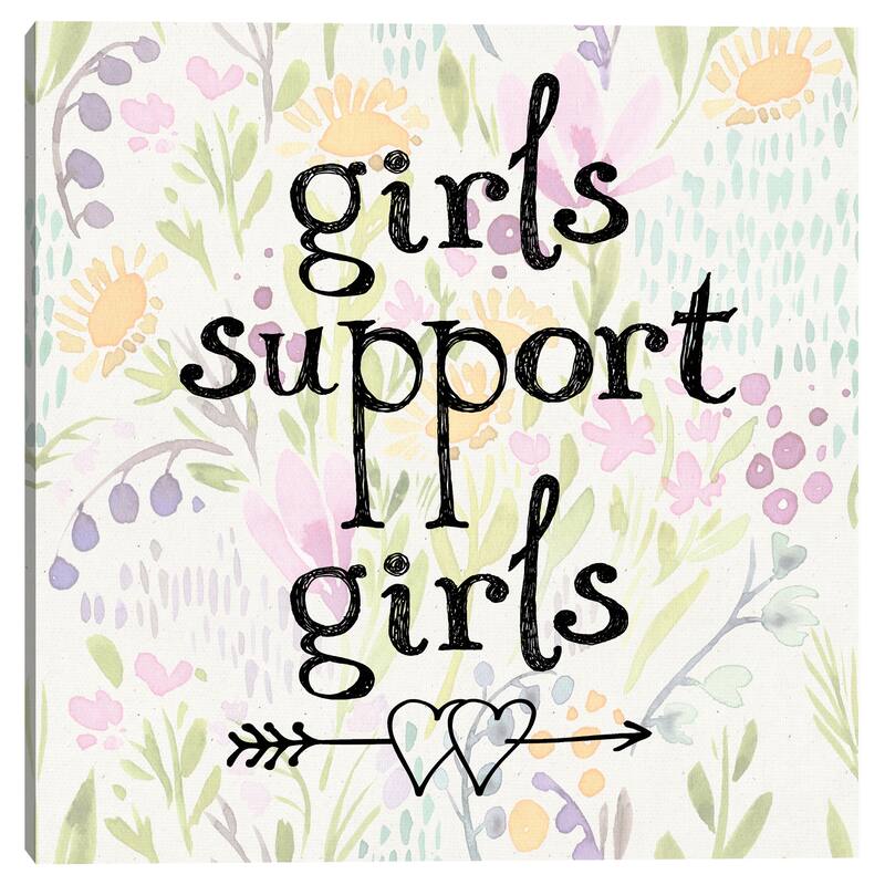 Girls Support Girls 2 by Nikki Chu Canvas Art Print