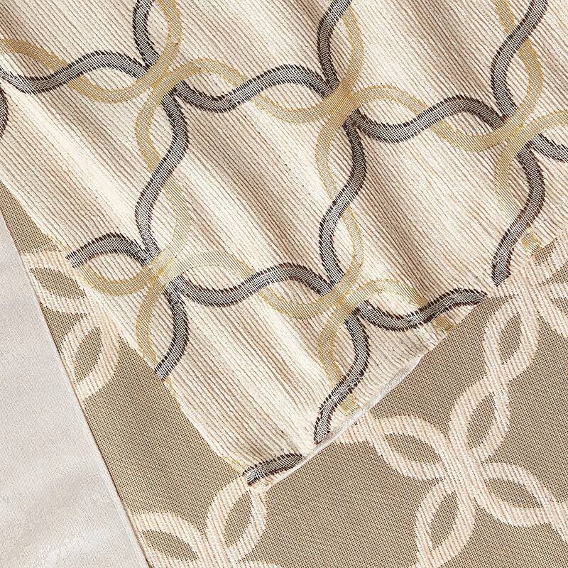 Violet Linen Signature Chenille Diamond pattern, Polyester Chenille Jacquard, 60" x 15", Straight, Rod Pocket Curtain Valance