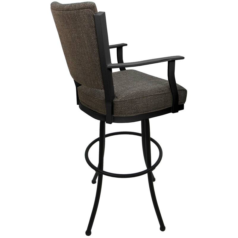 Swivel Extra Tall 34" (35") Metal Bar Stool Montana on Noam Base - 34" Seat