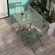preview thumbnail 15 of 31, 3 Piece Patio Bistro Set of Foldable Square Table and Chairs