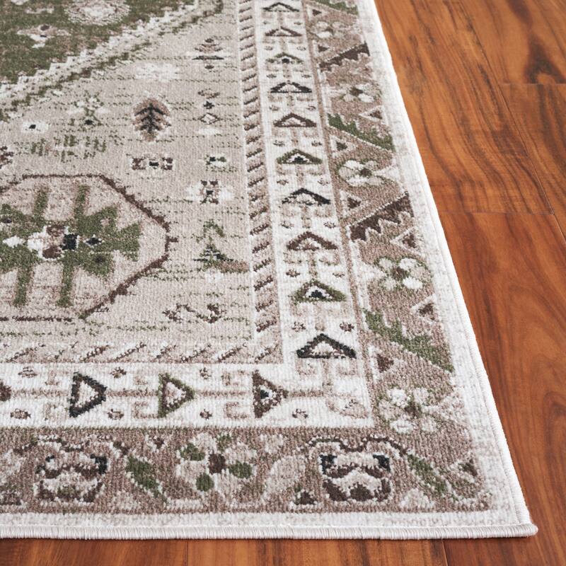 SAFAVIEH Bayside Machine Washable Surmeli Shabby Chic Rug
