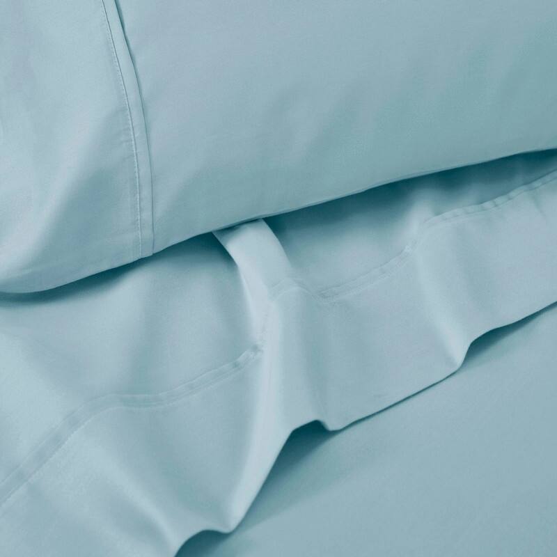 Superior Cotton Blend 1400-1500 Thread Count Solid Deep Pocket Bed Sheet Set