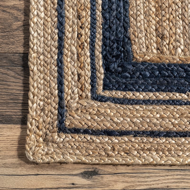 Nuloom Rikki Coastal Braided Jute Area Rug
