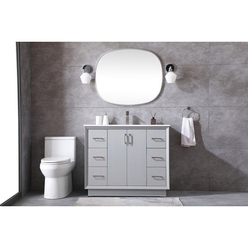 Elegant Lighting VF19642 Hayes 42" Free Standing Single Basin Vanity