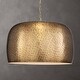 preview thumbnail 2 of 4, Uttermost 21610 Lemont 24" Wide Pendant with Hammered Metal Shade