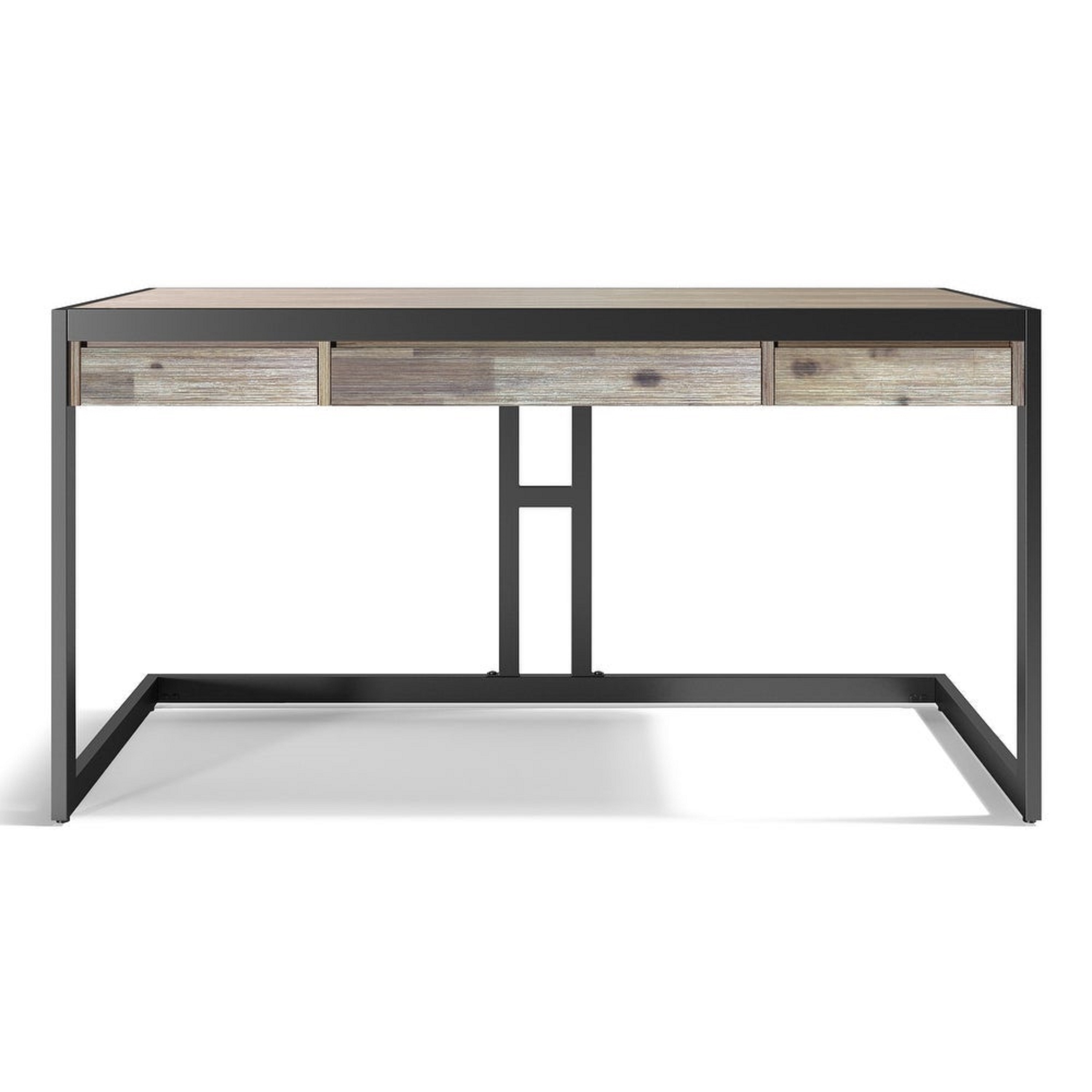 Wyndenhall cecilia solid acacia wood modern hot sale industrial 60 inch wide writing office desk