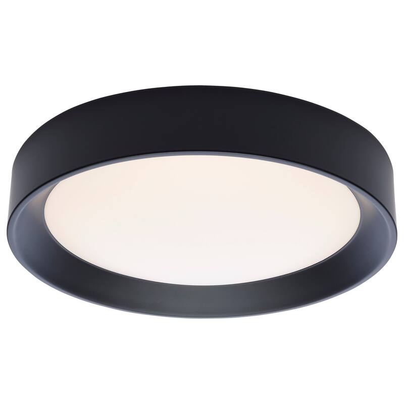 Selene 13 Inch LED Flush Mount CCT Selectable Black Finish
