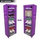 preview thumbnail 7 of 11, 10 Tiers Portabl Storage Closet Organizer Shoe Rack Cover 3 Colors