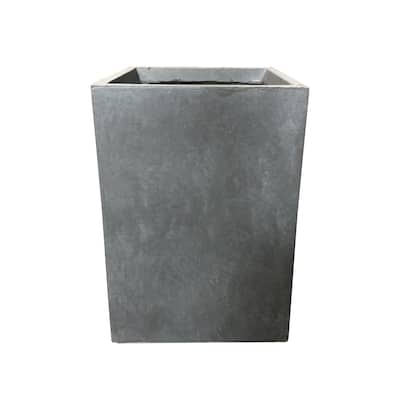 Durx-litecrete Lightweight Concrete Tall Square Cement Color Planter-Small - 9.1'x9.1'x12.6'