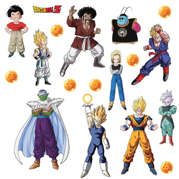slide 2 of 7, RoomMates Dragon Ball Z Characters Wall Decals