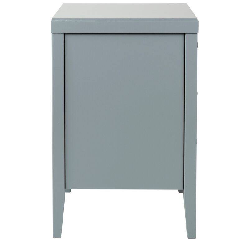 Painted Wood Storage Nightstand With Drawers by East at Main