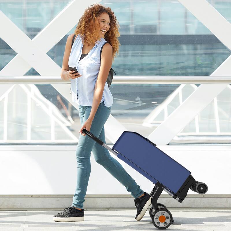 Costway Folding Shopping Cart Utility Hand Truck with Rolling Swivel - See Details