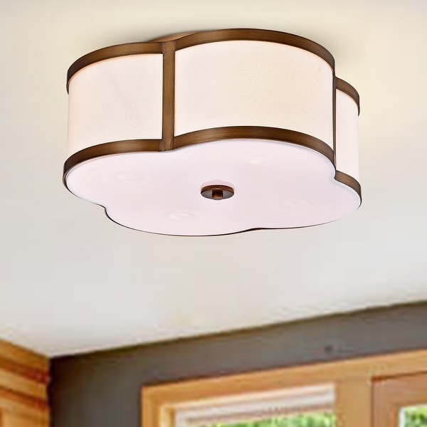 Clover flush mount light outlet